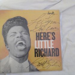 Autographed Here's Little Richard Album 