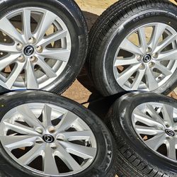 17" MAZDA SUV WHEELS  FITS HONDA TOO NEW TIRES