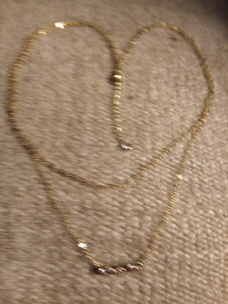 Gold Double Chain Necklace