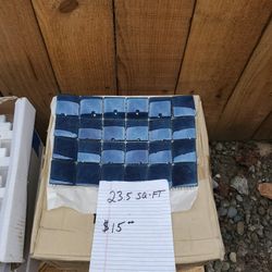 Marble Stone Tile And Pillowed Blue Tile Price Reduced