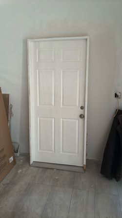 Framed solid core door
