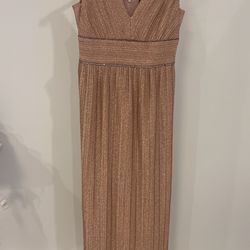 Adrianna Papell Rose Gold Dress Size 4 
