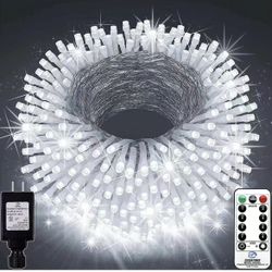403ft 1000 LED Christmas String Lights Outdoor 8 Modes & Timer Fairy Light Plug in Waterproof LED Wedding Lights for Xmas Yard Tree Party Holiday Deco