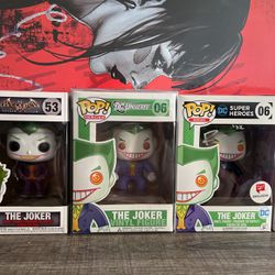 Joker Pops *3 And Harley Quinn