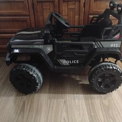 Kids Electric Jeep Police Car