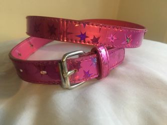 Childrens Pink belt with stars