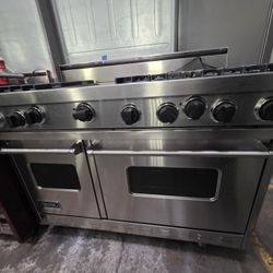 48" VIKING GAS RANGE STAINLESS STEEL 