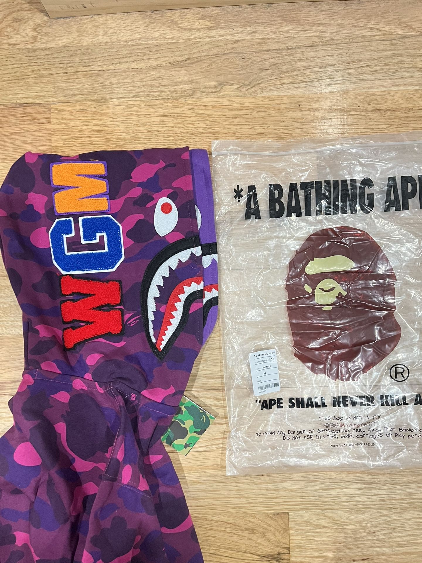 Bape Purple Camo Hoodie