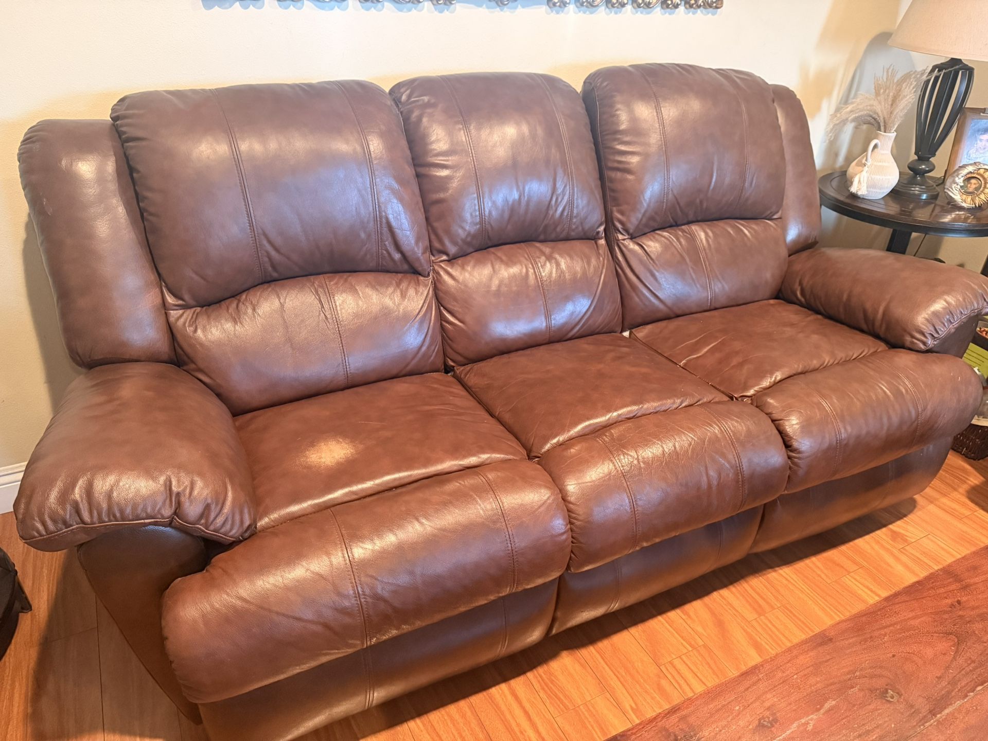 Leather Sofa And Love Seat Set