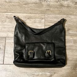 Black Leather Fossil Bag