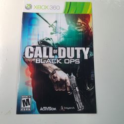 *Maunual ONLY* COD Back Ops