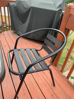 Black Cafe Restaurant Bistro Slat Arm Chairs Black Metal Restaurant Stack Chair with Aluminum Slats New Outdoor Indoor Patio Yard Porch Mobile Chairs