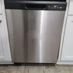 GE 24 in. Built-In Tall Tub Front Control Stainless Steel Dishwasher with Sanitize, Dry Boost, 55 dBA