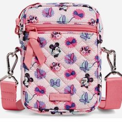 New Vera Bradley Disney Minnie’s Garden Dots Small Convertible Crossbody Bag.  