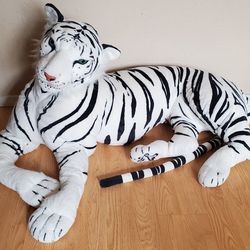 Giant White Tiger Plush Toy