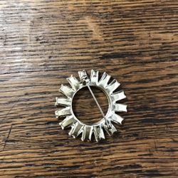 Vintage sunburst brooch