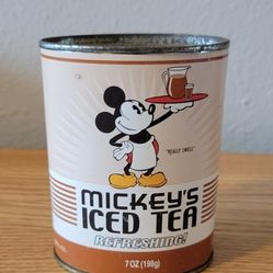 Vintage Mickeys Iced Tea Tin