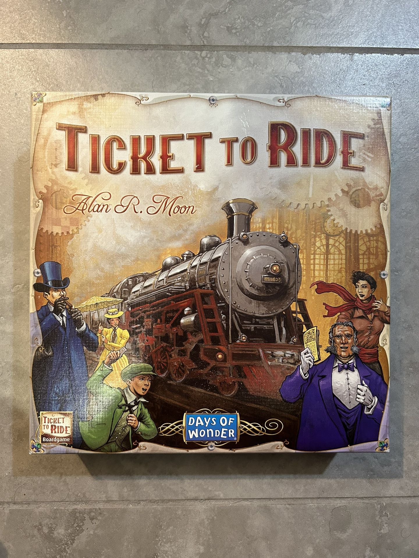 Ticket To Ride Allan R. Moon Game Board 