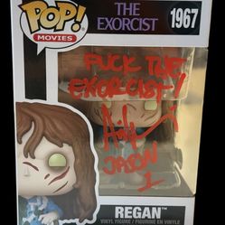 Ari Lehman Signed & Inscribed “Fuck the Exorcist / Jason 1” The Exorcist Regan #1967 Funko Pop