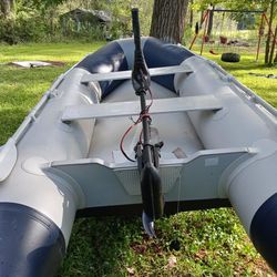 Inflatable Boat With Motor 