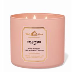 New! BATH & BODY WORKS ✨🥂CHAMPAGNE TOAST 🥂✨White Barn 3-wick Candle $15 each or 2 for $28!