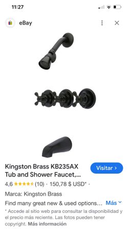 Tup And Shower Kingston Brass Faucet Not Free $100