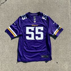 Minnesota Vikings Anthony Barr Purple Nike Jersey Men L NFL Football Authentic