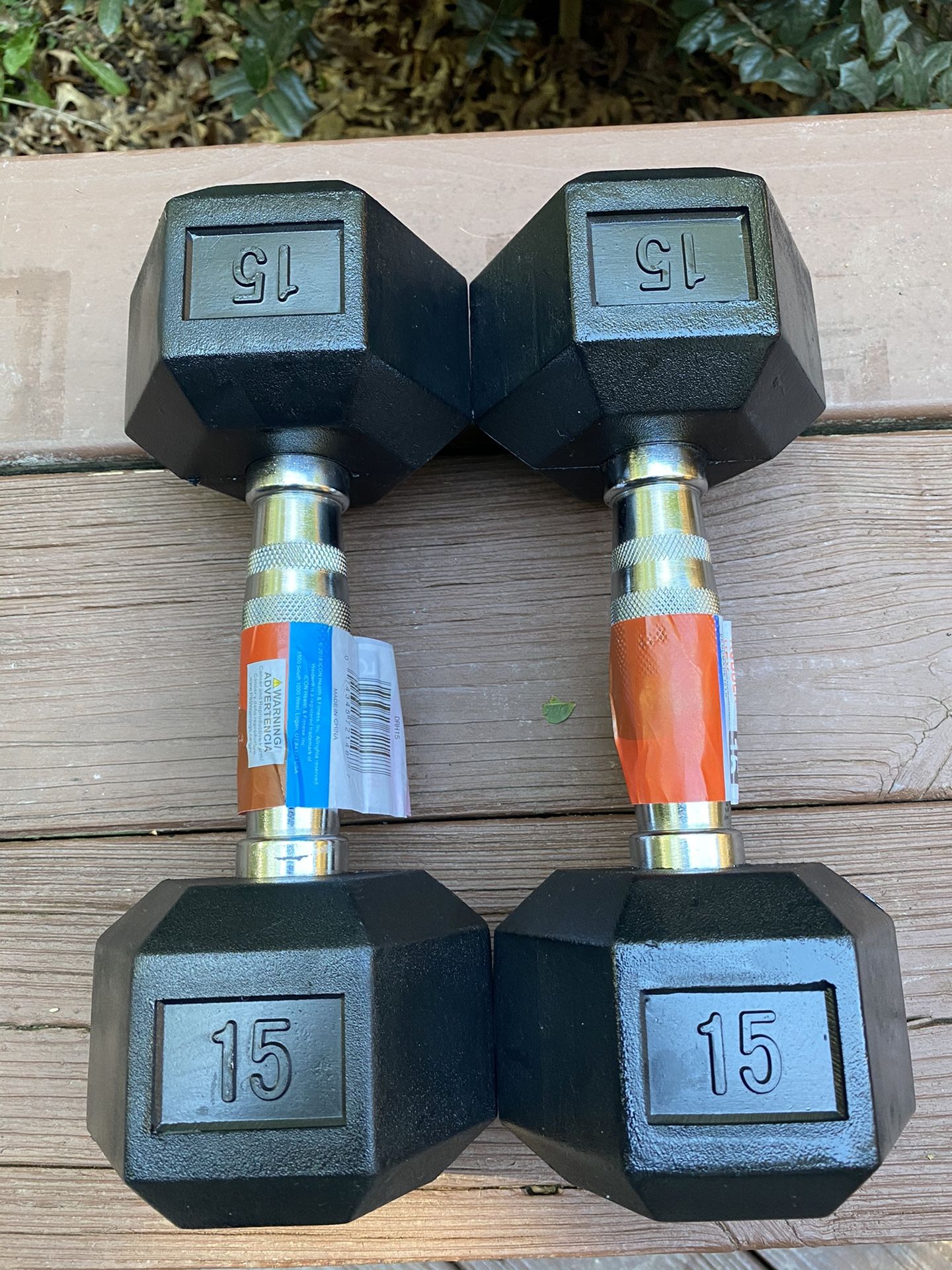 15 lbs pound dumbbells brand new