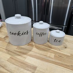 Cookie, Coffee And Tea Jars
