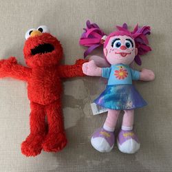 8-Inch Elmo & Abby Cadabby Sesame Street Plush Toys, Both For $10