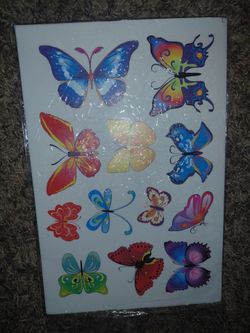 9 Sheets of Spring Themed Window Clings