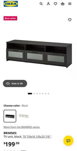 Tv Stand Black/Brown 3 drawers