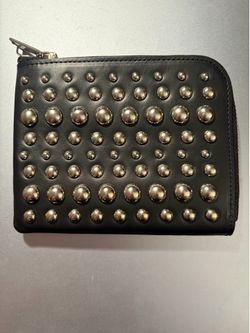 Undercover Jun Takahashi Studded black zip up leather wallet  Sacai visvim number (n)ine punk