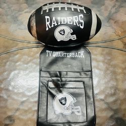 Vintage Raiders TV Quarterback Remote Control Holder Armrest Caddy Football 90s 