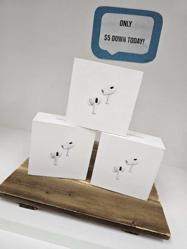 Apple Airpods Pro 2 New- Pay $1 DOWN AVAILABLE - NO CREDIT NEEDED