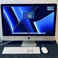 Apple iMac Slim 5K Retina 27in. Late 2015 A1418 32GB 4.12TB Fusion Core I7 4GHz With Keyboard & Mouse Grade D