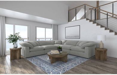 Brand New Boucle Cloud Modular Sectional Set