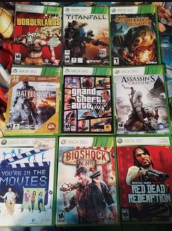 Xbox 360 games, $8 each