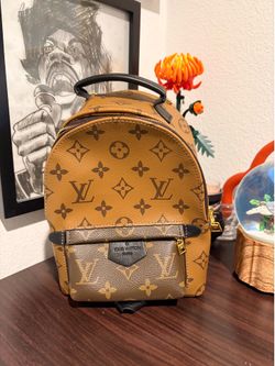 Louis Vuitton Reverse Palm Springs Backpack Mini Brown Canvas