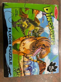 Melissa and Doug dinosaurs floor puzzle extra large 48 easy clean jumbo pieces
