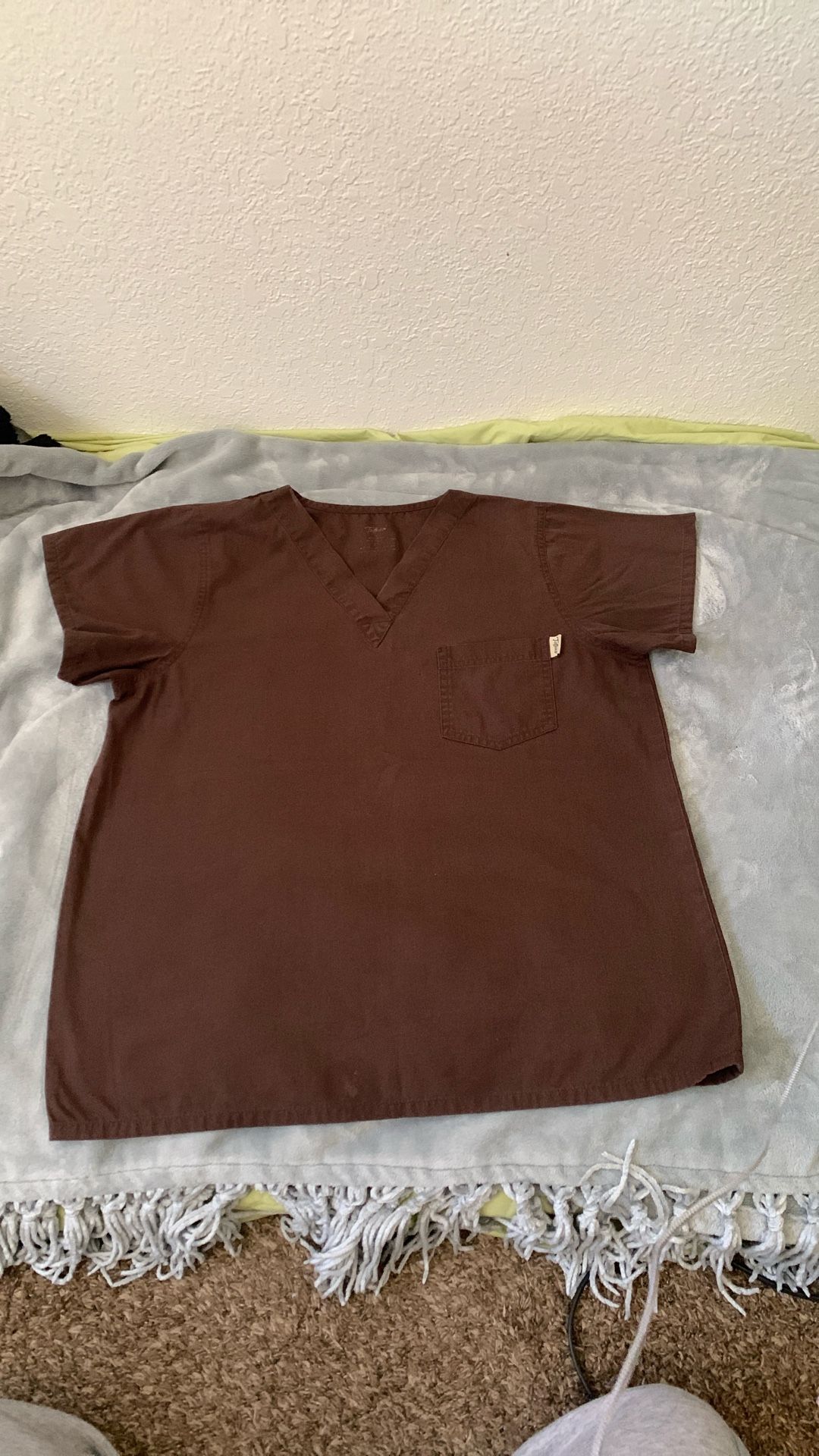 Brown Scrub Top
