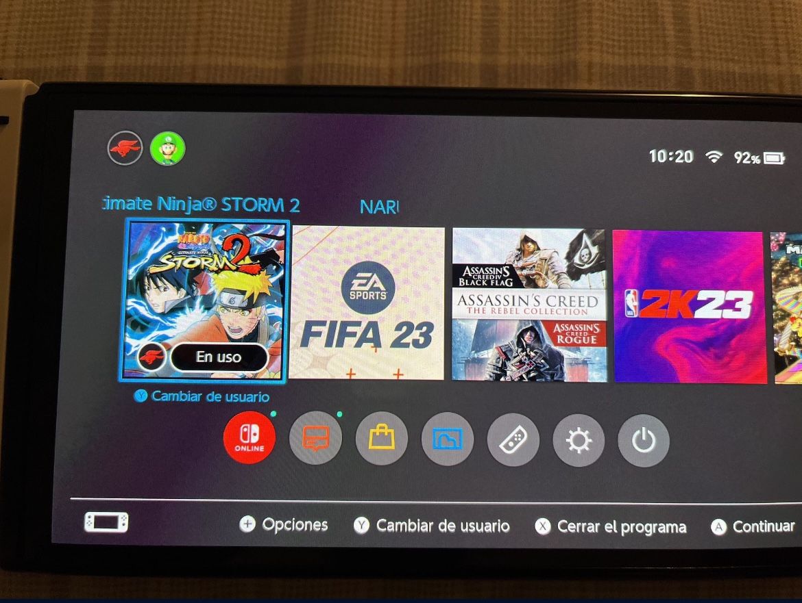 Nintendo Switch card with 8 recorded games