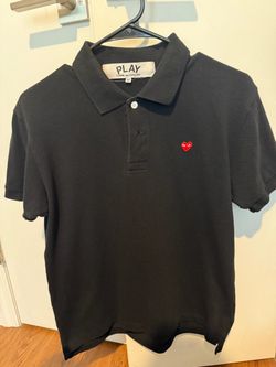 Authentic black Play by Comme des Garçons polo