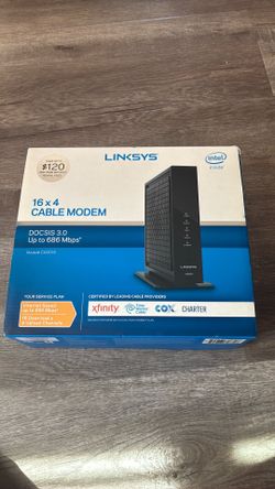 Linksys cable modem 16x4