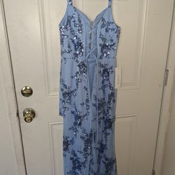 Blue Bling Dress
