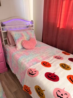 Twin bed frame with storage