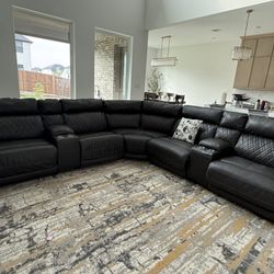 Ashley Leather Electric recliner Sofa Couch 