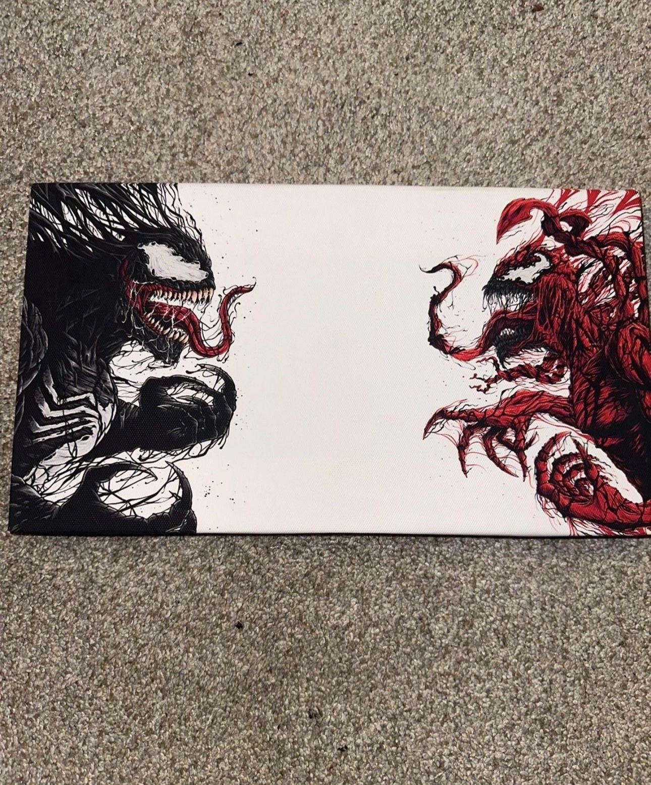 Venom vs Carnage canvas painting
