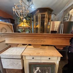 Solid Wood Wall  Mantle Large 82 Wide 10 Deep