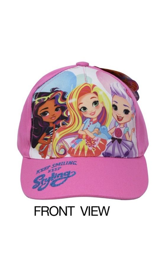 New Nickelodean pink kids cap is the perfect baseball cap cute accessory!